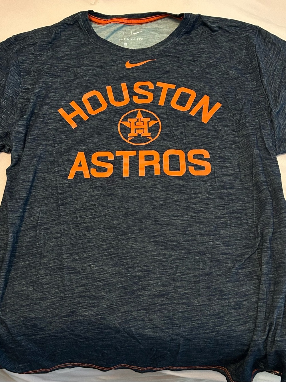 Nike Navy Heather Houston Astros Tee with Orange Logo - Picture 1 of 1